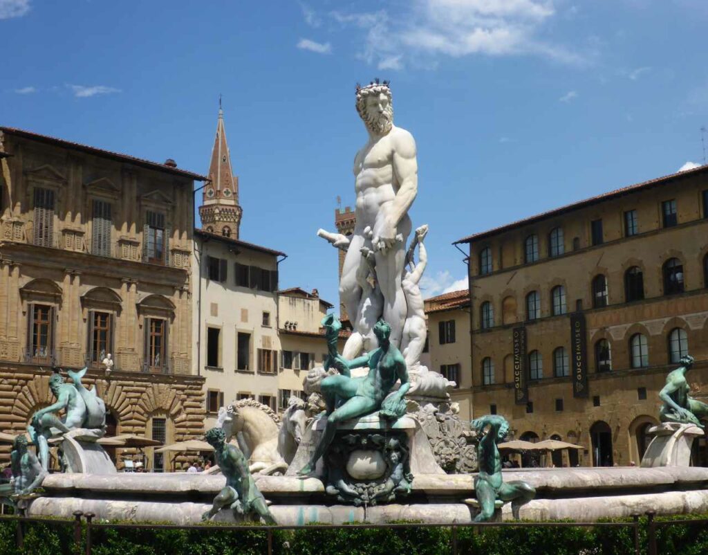 Lage des Palazzo Vecchio und Umgebung